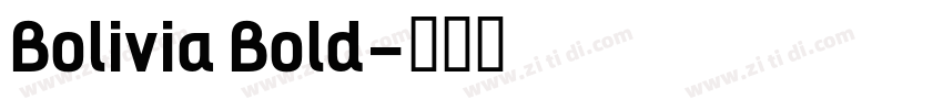 Bolivia Bold字体转换